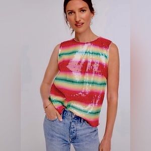 J. Crew Sequin tank